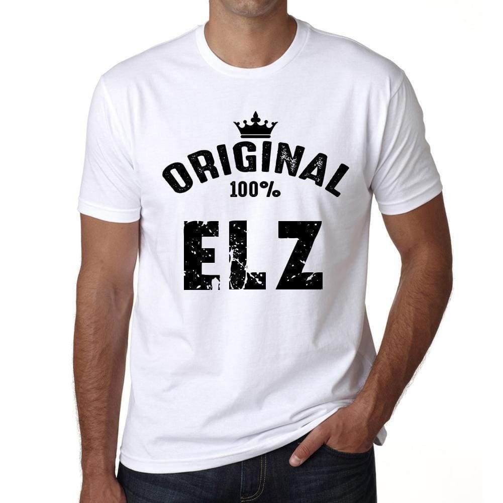 Elz Mens Short Sleeve Round Neck T-Shirt - Casual