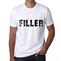 Filler Mens T Shirt White Birthday Gift 00552 - White / Xs - Casual