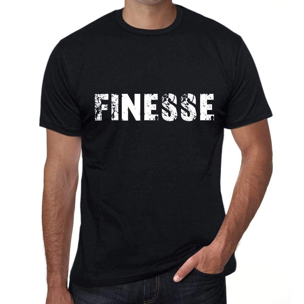 finesse Mens Vintage T shirt Black Birthday Gift 00555 - Ultrabasic