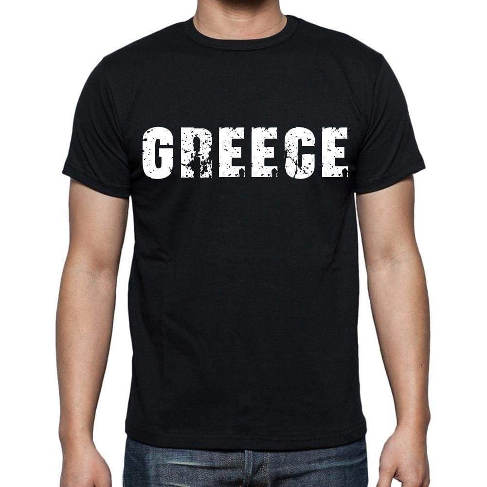 Greece T-Shirt For Men Short Sleeve Round Neck Black T Shirt For Men - T-Shirt