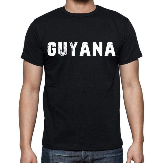 Guyana T-Shirt For Men Short Sleeve Round Neck Black T Shirt For Men - T-Shirt
