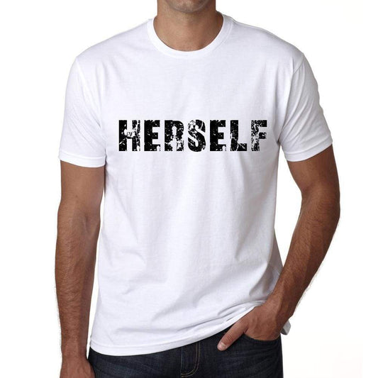 Herself Mens T Shirt White Birthday Gift 00552 - White / Xs - Casual