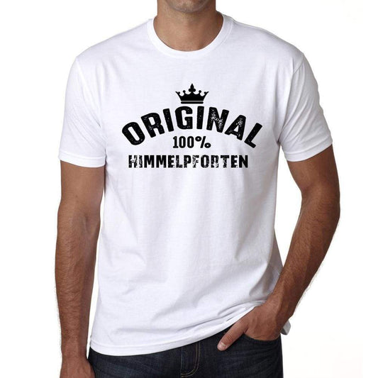 Himmelpforten 100% German City White Mens Short Sleeve Round Neck T-Shirt 00001 - Casual
