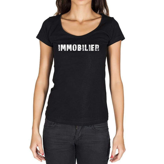 Immobilier French Dictionary Womens Short Sleeve Round Neck T-Shirt 00010 - Casual