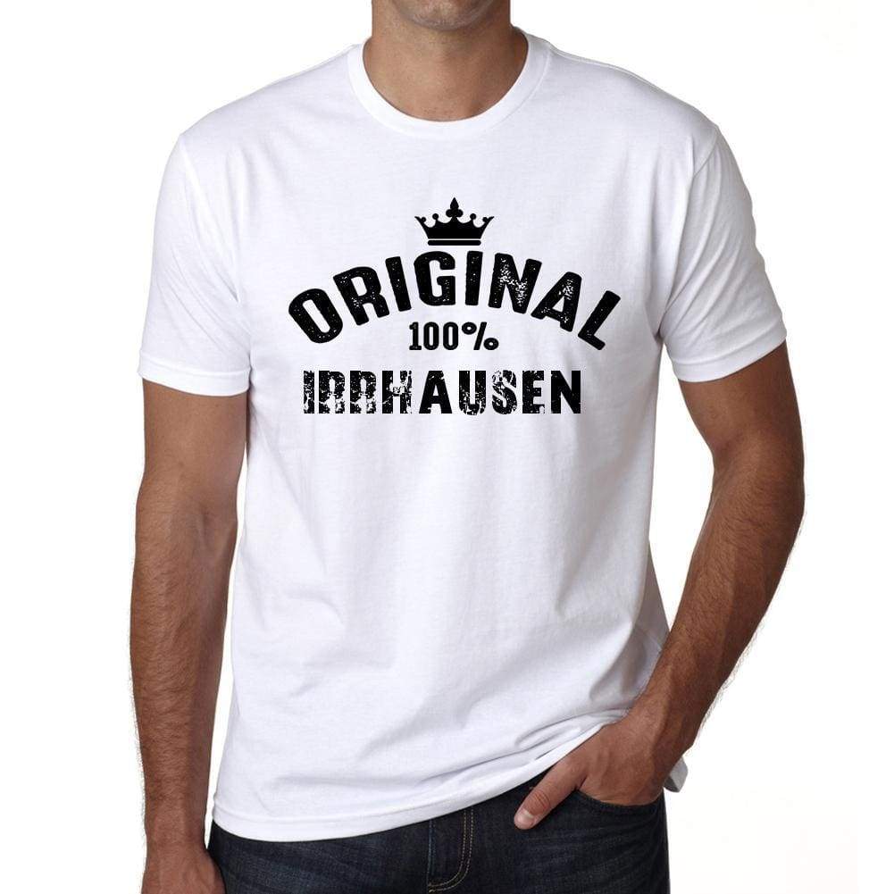 Irrhausen 100% German City White Mens Short Sleeve Round Neck T-Shirt 00001 - Casual