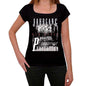 Jahrgang Birthday 1952 Black Womens Short Sleeve Round Neck T-Shirt Gift T-Shirt 00353 - Black / Xs - Casual