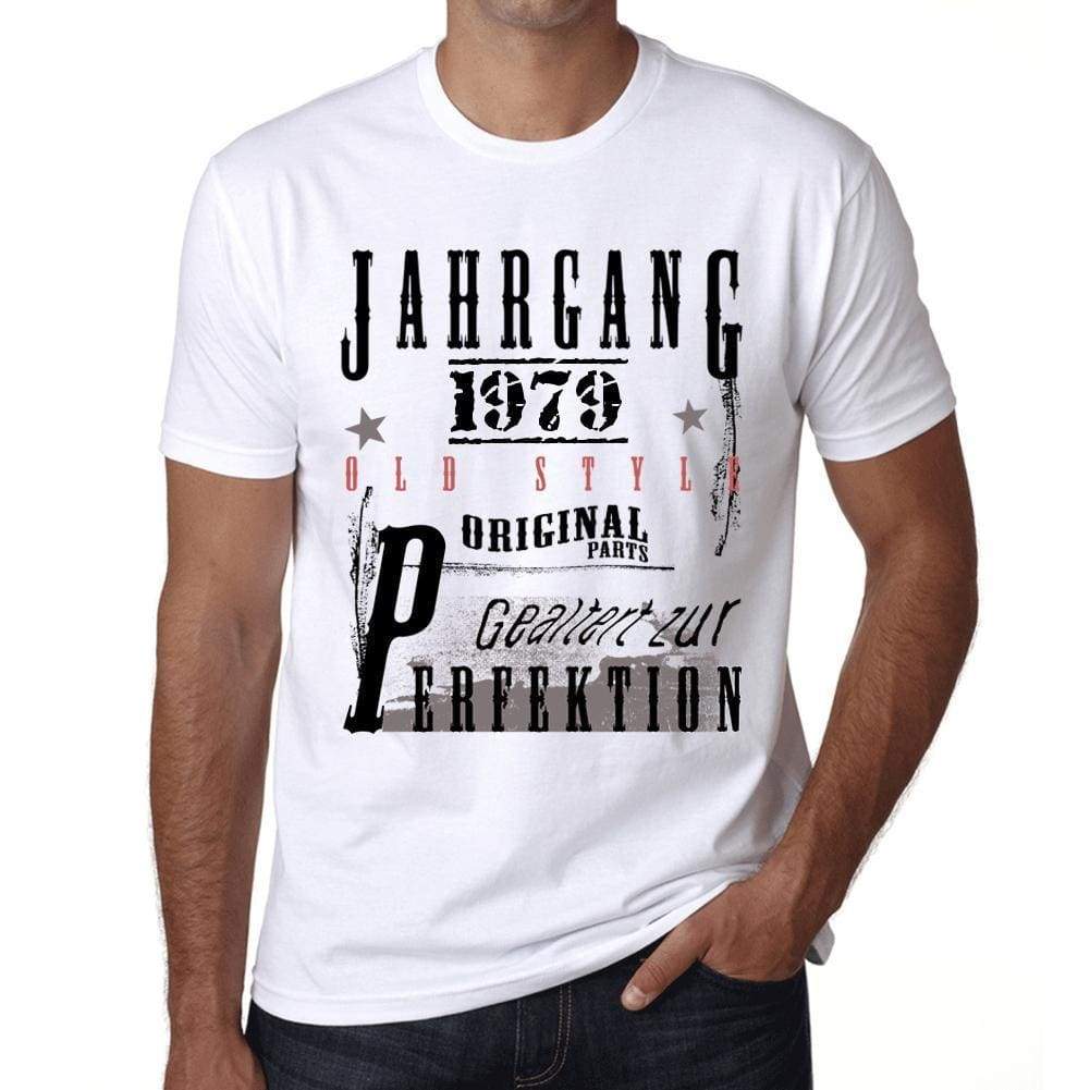 Jahrgang Birthday 1979 Mens Short Sleeve Round Neck T-Shirt Gift T-Shirt 00350 - White / Xs - Casual