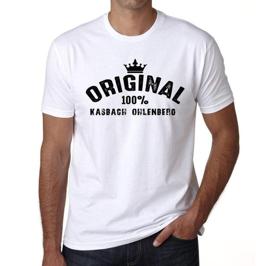 Kasbach Ohlenberg 100% German City White Mens Short Sleeve Round Neck T-Shirt 00001 - Casual
