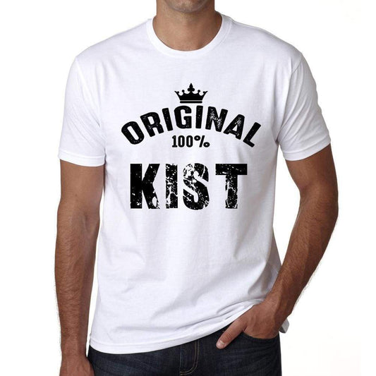 Kist 100% German City White Mens Short Sleeve Round Neck T-Shirt 00001 - Casual