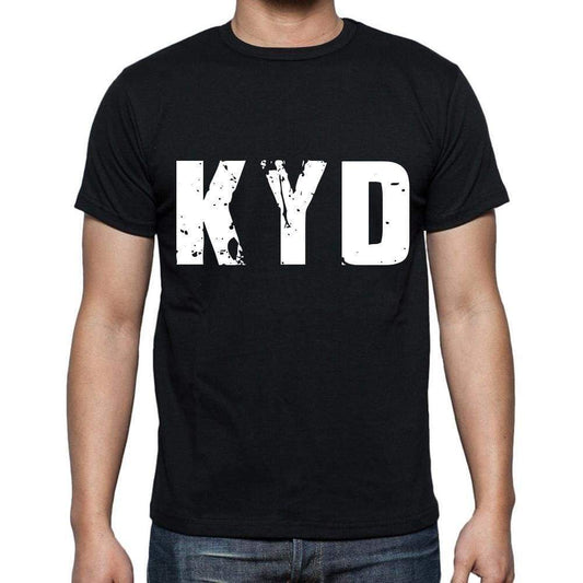 Kyd Men T Shirts Short Sleeve T Shirts Men Tee Shirts For Men Cotton Black 3 Letters - Casual