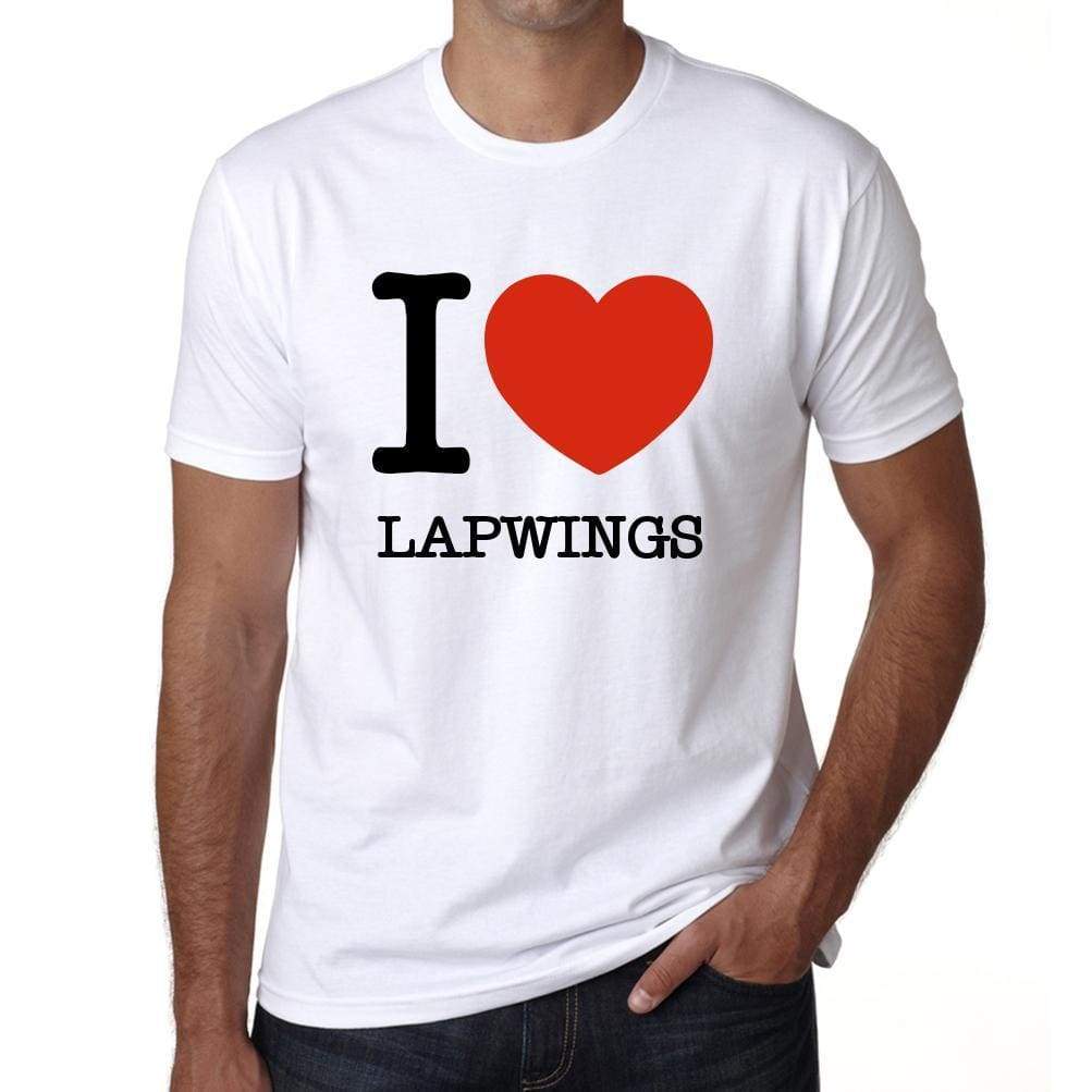 Lapwings Mens Short Sleeve Round Neck T-Shirt - White / S - Casual