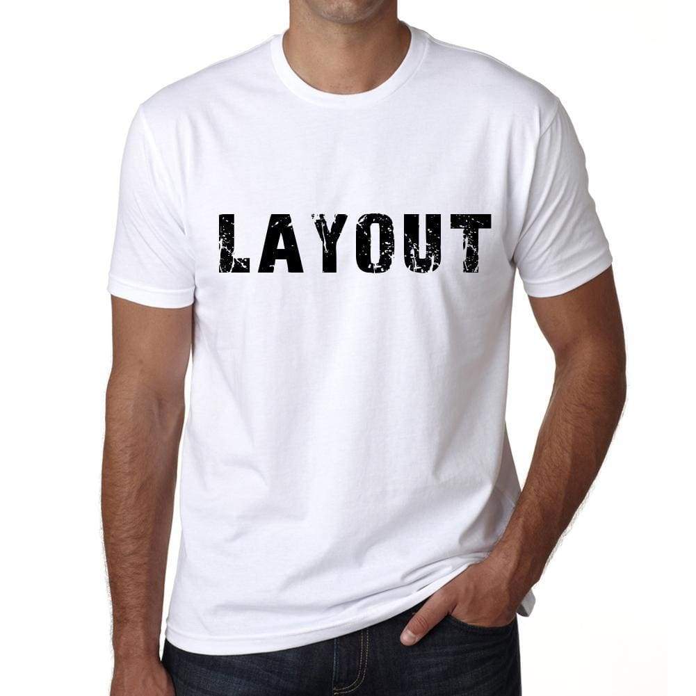 Layout Mens T Shirt White Birthday Gift 00552 - White / Xs - Casual