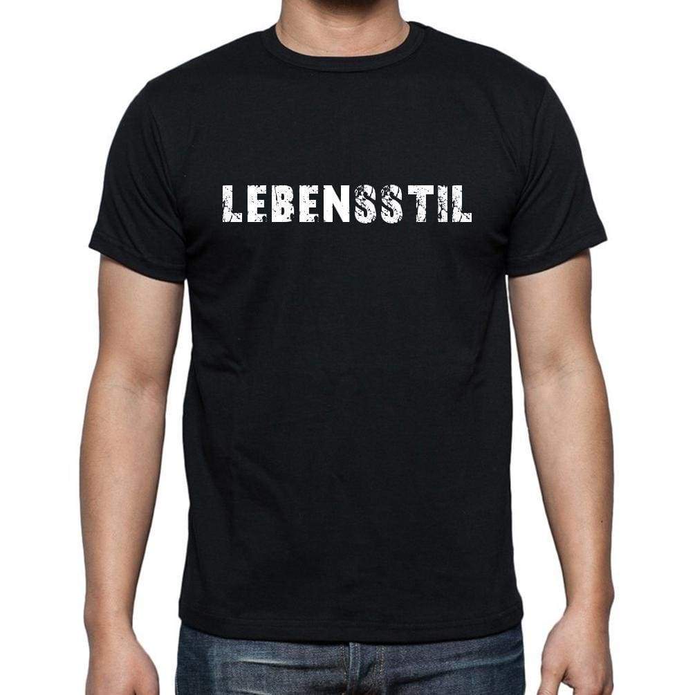 Lebensstil Mens Short Sleeve Round Neck T-Shirt - Casual