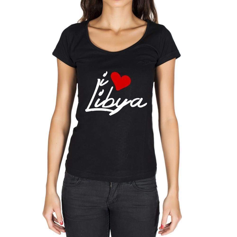 Libya Womens Short Sleeve Round Neck T-Shirt - Casual