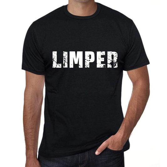 Limper Mens Vintage T Shirt Black Birthday Gift 00554 - Black / Xs - Casual