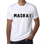 Mackay Mens T Shirt White Birthday Gift 00552 - White / Xs - Casual