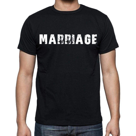 Marriage Mens Short Sleeve Round Neck T-Shirt Black T-Shirt En