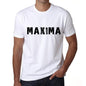 Maxima Mens T Shirt White Birthday Gift 00552 - White / Xs - Casual