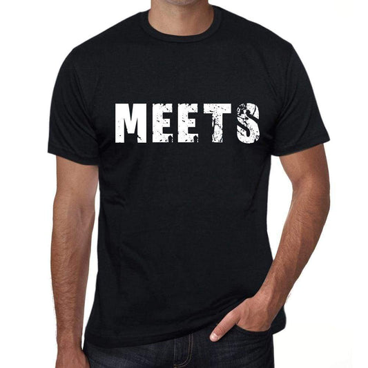 Meets Mens Retro T Shirt Black Birthday Gift 00553 - Black / Xs - Casual