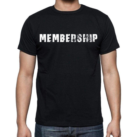 Membership Mens Short Sleeve Round Neck T-Shirt Black T-Shirt En