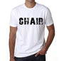 <span>Men's</span> Tee Shirt Vintage T shirt Chair X-Small White 00561 - ULTRABASIC