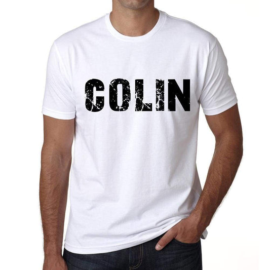 Mens Tee Shirt Vintage T Shirt Colin X-Small White 00561 - White / Xs - Casual