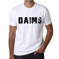 Mens Tee Shirt Vintage T Shirt Daims X-Small White 00561 - White / Xs - Casual