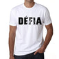 Mens Tee Shirt Vintage T Shirt Défia X-Small White 00561 - White / Xs - Casual