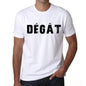 Mens Tee Shirt Vintage T Shirt Dégât X-Small White 00561 - White / Xs - Casual