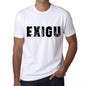 Mens Tee Shirt Vintage T Shirt Exigu X-Small White 00561 - White / Xs - Casual