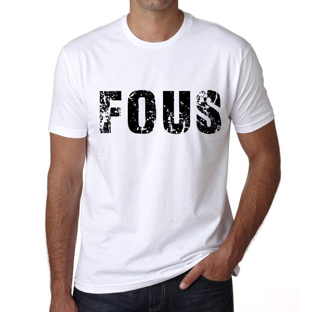 Mens Tee Shirt Vintage T Shirt Fous X-Small White 00560 - White / Xs - Casual