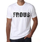 Mens Tee Shirt Vintage T Shirt Frous X-Small White 00561 - White / Xs - Casual