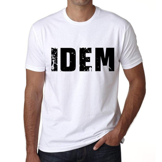 Mens Tee Shirt Vintage T Shirt Idem X-Small White 00560 - White / Xs - Casual