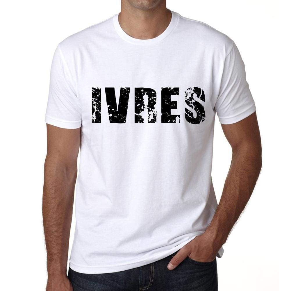 Mens Tee Shirt Vintage T Shirt Ivres X-Small White 00561 - White / Xs - Casual