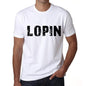 Mens Tee Shirt Vintage T Shirt Lopin X-Small White 00561 - White / Xs - Casual