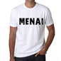 Mens Tee Shirt Vintage T Shirt Menai X-Small White - White / Xs - Casual