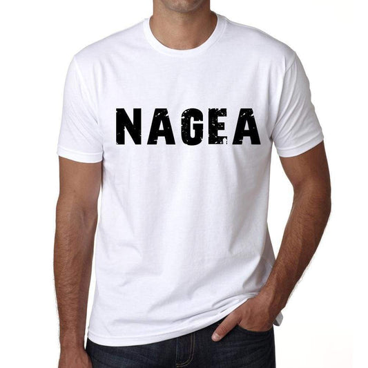 Mens Tee Shirt Vintage T Shirt Nagea X-Small White - White / Xs - Casual