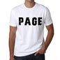 Mens Tee Shirt Vintage T Shirt Page X-Small White 00560 - White / Xs - Casual
