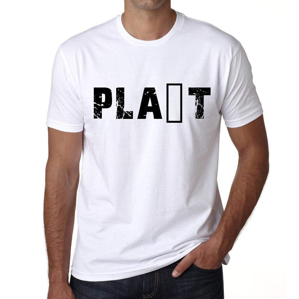 Mens Tee Shirt Vintage T Shirt Plaët X-Small White - White / Xs - Casual