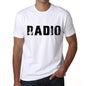 Mens Tee Shirt Vintage T Shirt Radio X-Small White - White / Xs - Casual