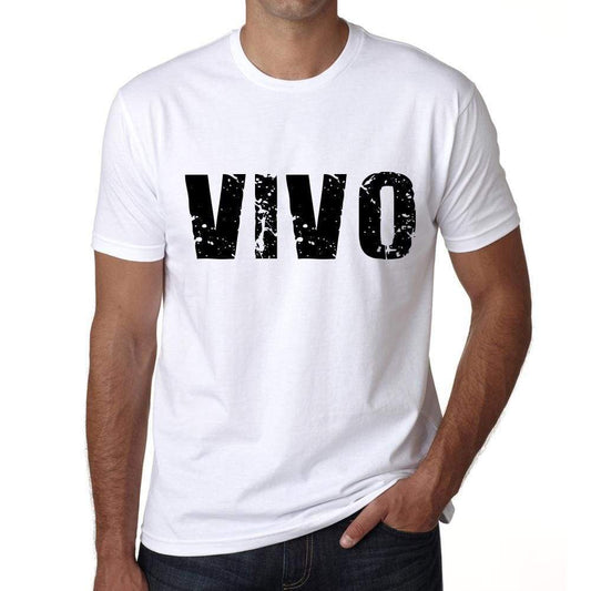 Mens Tee Shirt Vintage T Shirt Vivo X-Small White 00560 - White / Xs - Casual