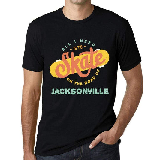 Mens Vintage Tee Shirt Graphic T Shirt Jacksonville Black - Black / Xs / Cotton - T-Shirt