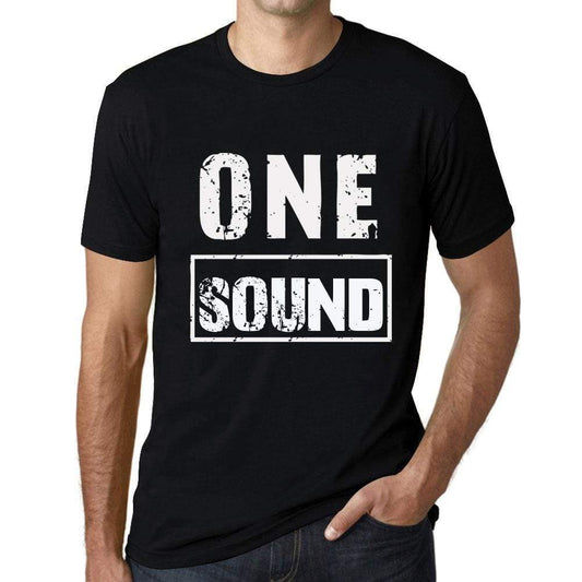 Mens Vintage Tee Shirt Graphic T Shirt One Sound Deep Black - Deep Black / Xs / Cotton - T-Shirt