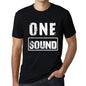 Mens Vintage Tee Shirt Graphic T Shirt One Sound Deep Black - Deep Black / Xs / Cotton - T-Shirt