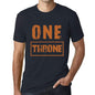 Mens Vintage Tee Shirt Graphic T Shirt One Throne Navy - Navy / Xs / Cotton - T-Shirt