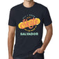 Mens Vintage Tee Shirt Graphic T Shirt Salvador Navy - Navy / Xs / Cotton - T-Shirt