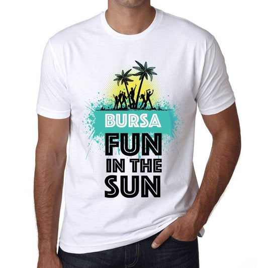 Mens Vintage Tee Shirt Graphic T Shirt Summer Dance Bursa White - White / Xs / Cotton - T-Shirt