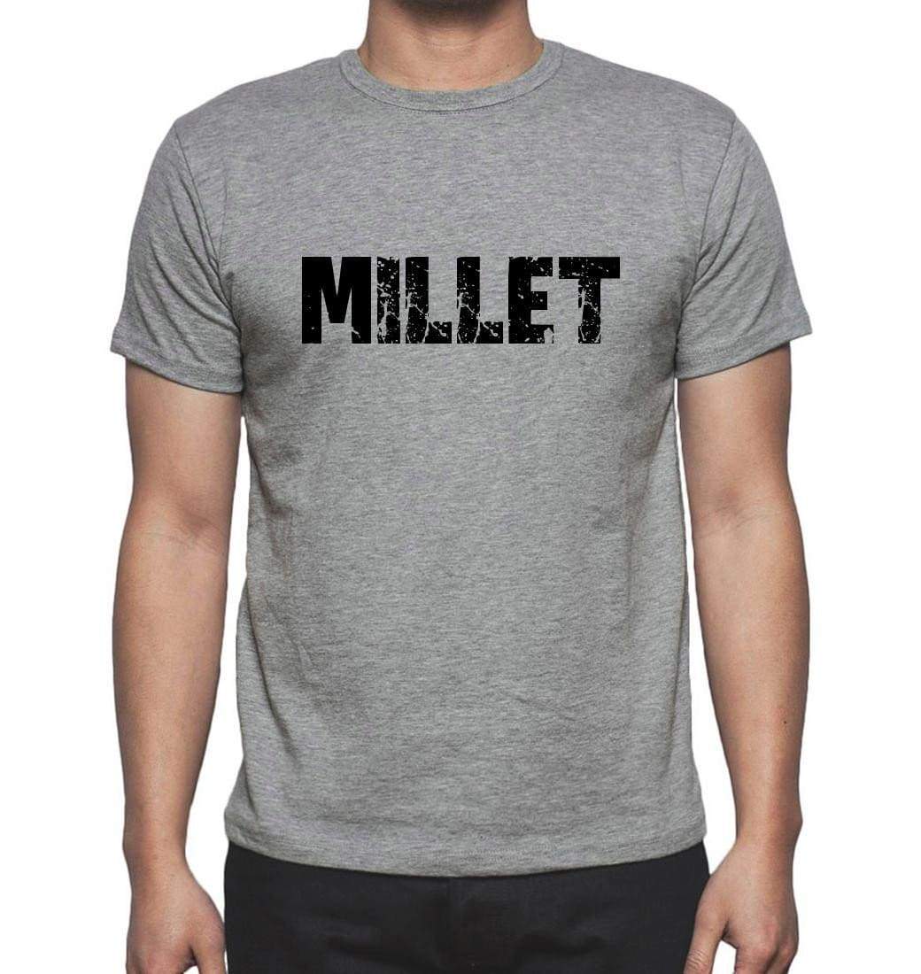 Millet Grey Mens Short Sleeve Round Neck T-Shirt 00018 - Grey / S - Casual