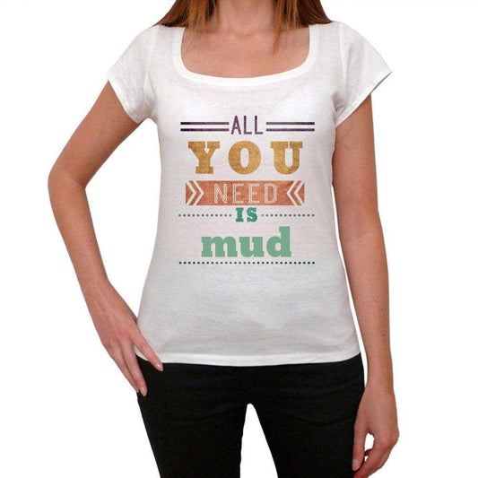 Mud Womens Short Sleeve Round Neck T-Shirt 00024 - Casual