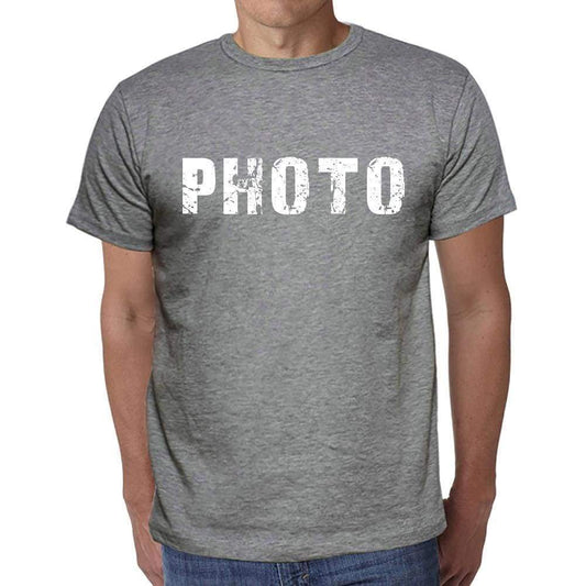 Photo Mens Short Sleeve Round Neck T-Shirt 00042 - Casual